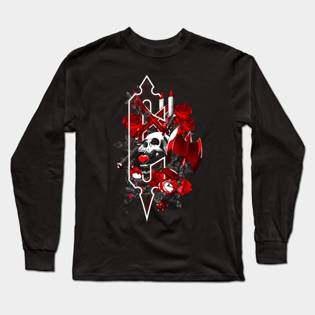 What a Horrible Night (Blood Red) Long Sleeve T-Shirt by manoystee